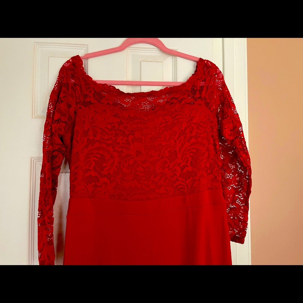 Beautiful Red Lace Jumper! Never Worn!